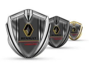 Renault Emblema Metallico Badge Disegno Sportivo Elegante